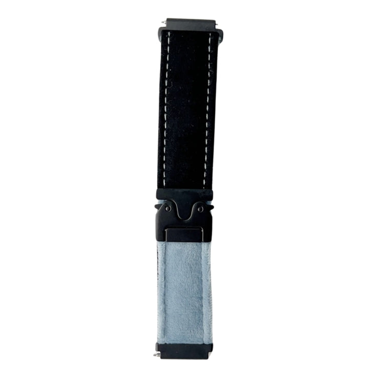 20mm Snap Button Brushed Plush Watch Band