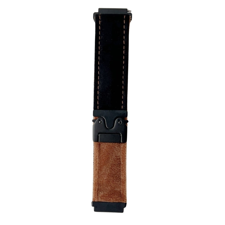 20mm Snap Button Brushed Plush Watch Band