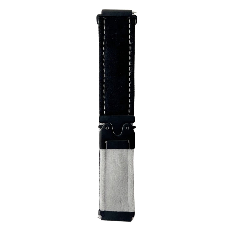 22mm Snap Button Brushed Plush Watch Band