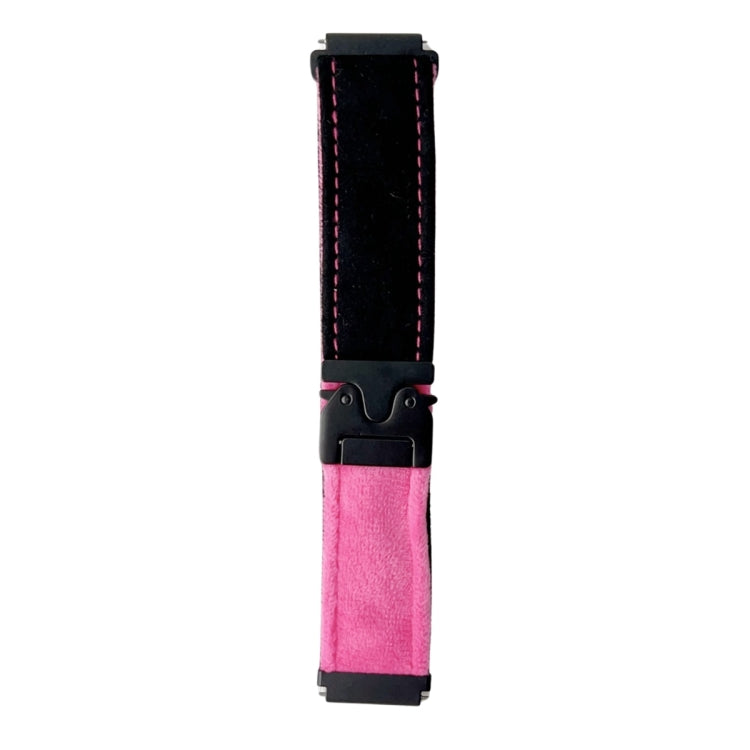 22mm Snap Button Brushed Plush Watch Band