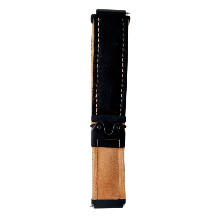22mm Snap Button Brushed Plush Watch Band