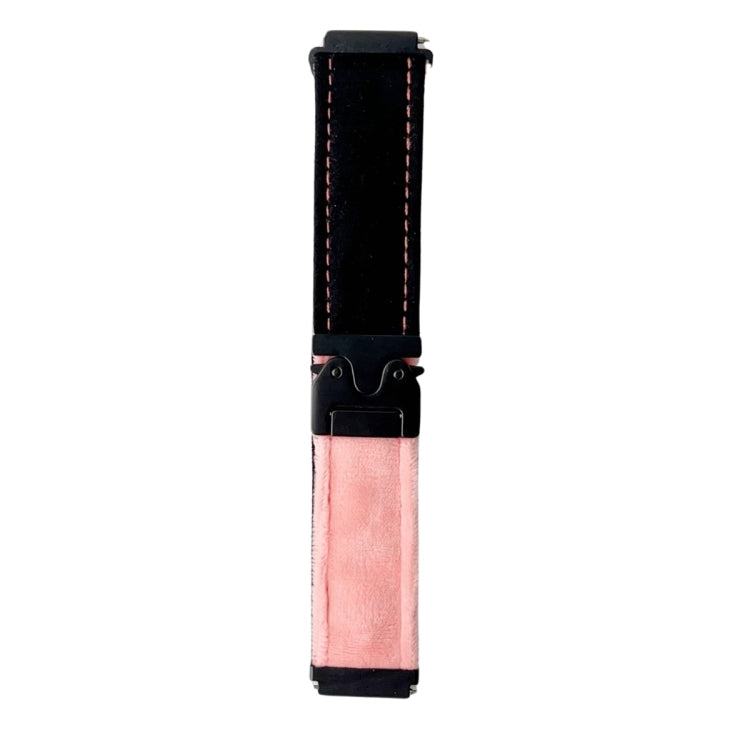 22mm Snap Button Brushed Plush Watch Band