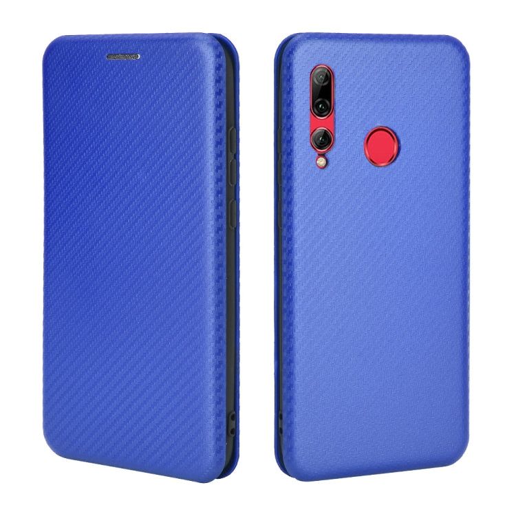 For Huawei Honor 10i / 20i Carbon Fiber Texture Horizontal Flip TPU + PC + PU Leather Case with Card Slot