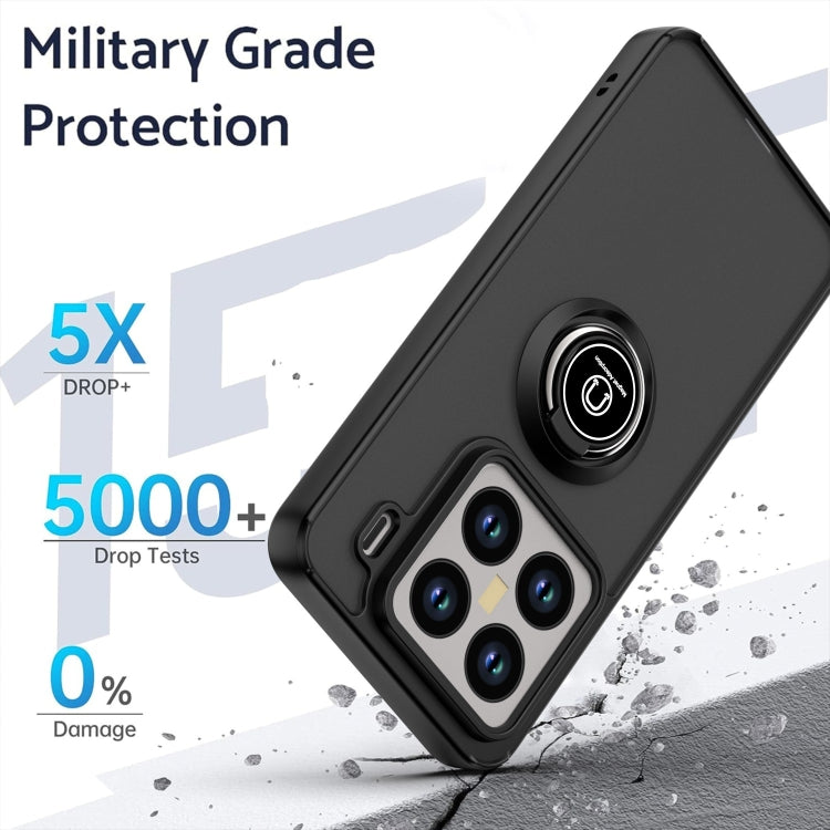 For Xiaomi 15 Pro Q Shadow 1 Series TPU + PC Phone Case with Ring