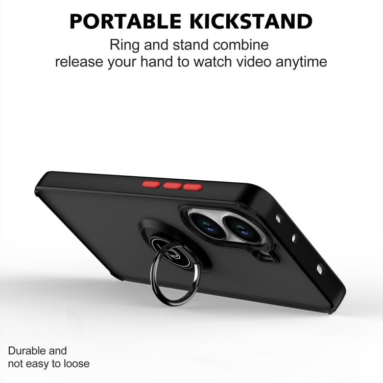 For Xiaomi Poco X7 Pro Q Shadow 1 Series TPU + PC Phone Case with Ring