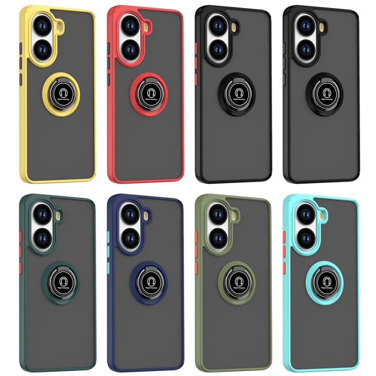 For Xiaomi Poco X7 Pro Q Shadow 1 Series TPU + PC Phone Case with Ring