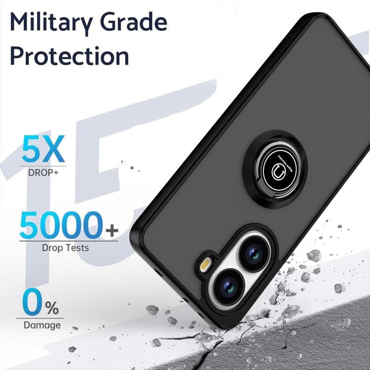 For Xiaomi Poco X7 Pro Q Shadow 1 Series TPU + PC Phone Case with Ring