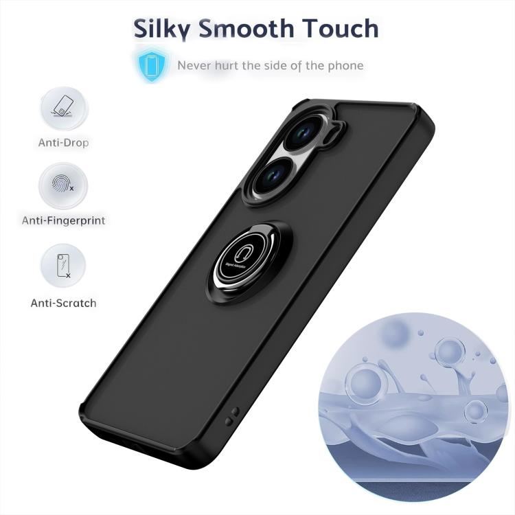 For Xiaomi Poco X7 Pro Q Shadow 1 Series TPU + PC Phone Case with Ring