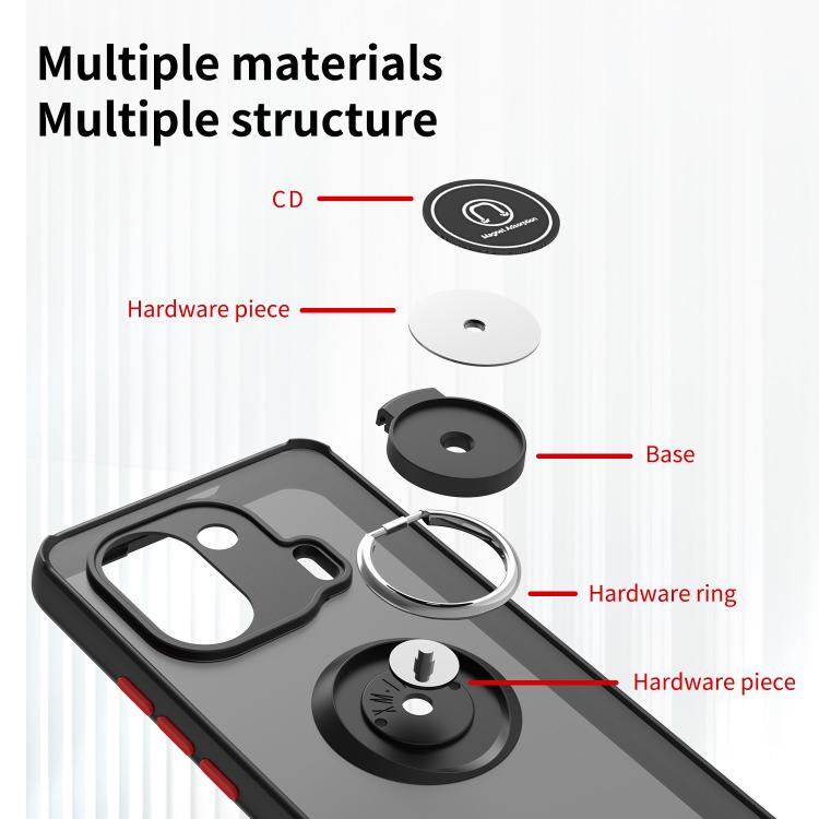 For Xiaomi 11 Pro Q Shadow 1 Series TPU + PC Phone Case with Ring