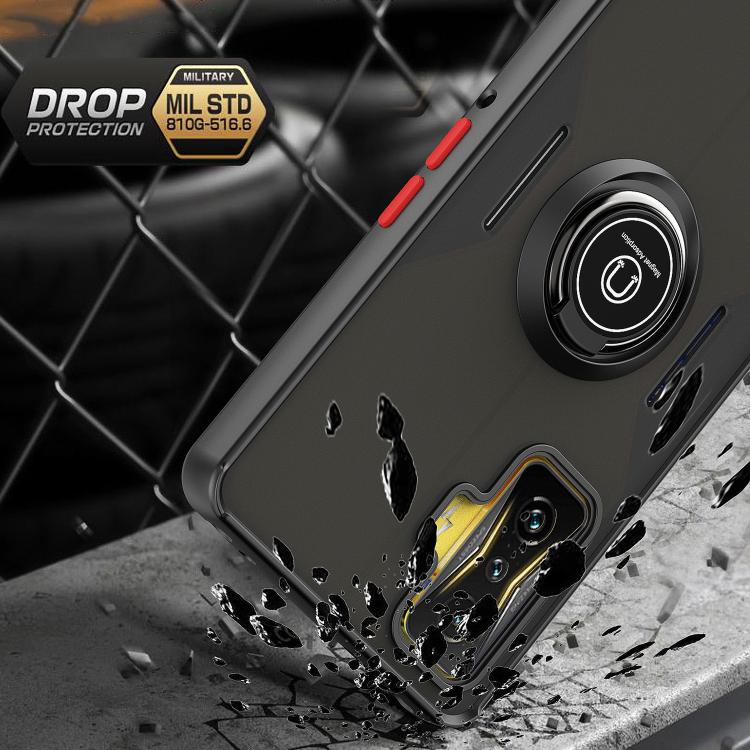 For Xiaomi Poco F4 GT   Q Shadow 1 Series TPU + PC Phone Case with Ring