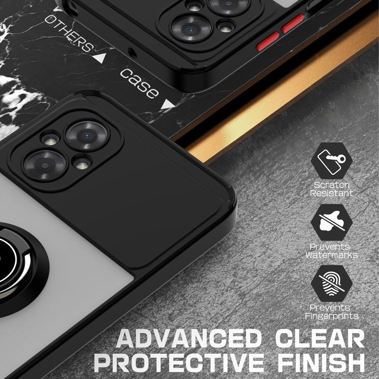 For Xiaomi Poco M4 5G Q Shadow 1 Series TPU + PC Phone Case with Ring