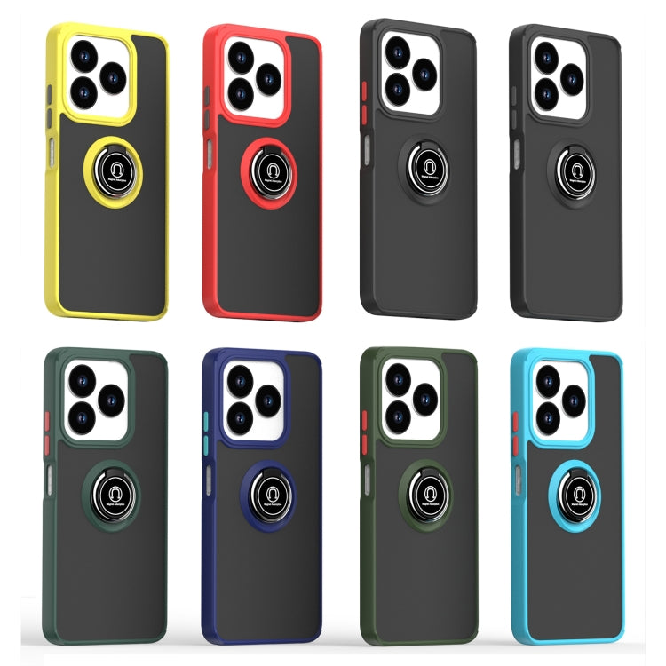 For ZTE V60 Smart/Blade A75 4G/V60 Design Q Shadow 1 Series TPU + PC Phone Case with Ring