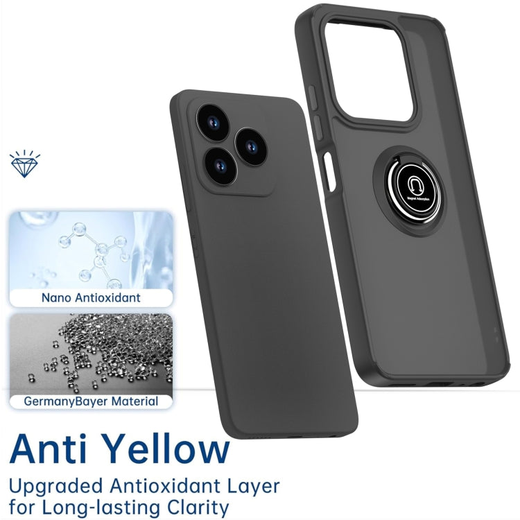 For ZTE V60 Smart/Blade A75 4G/V60 Design Q Shadow 1 Series TPU + PC Phone Case with Ring