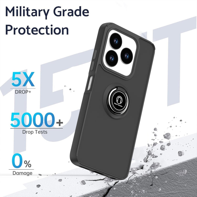 For ZTE V60 Smart/Blade A75 4G/V60 Design Q Shadow 1 Series TPU + PC Phone Case with Ring