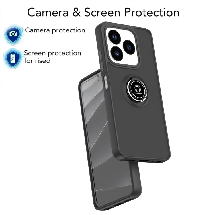 For ZTE V60 Smart/Blade A75 4G/V60 Design Q Shadow 1 Series TPU + PC Phone Case with Ring