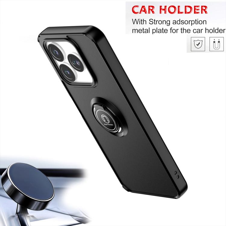 For ZTE Axon 60 Lite Q Shadow 1 Series TPU + PC Phone Case with Ring