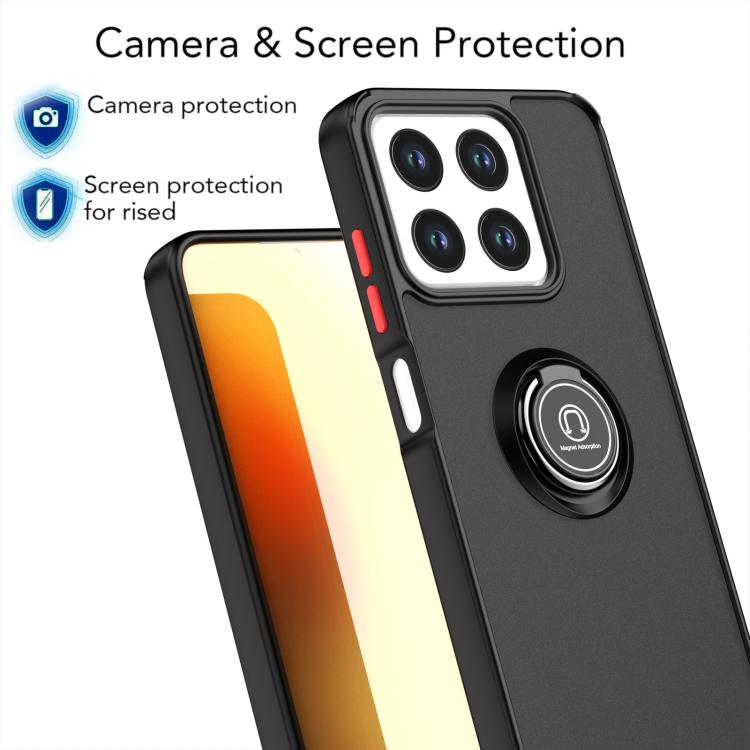 For ZTE Blade A35 / A55 Q Shadow 1 Series TPU + PC Phone Case with Ring