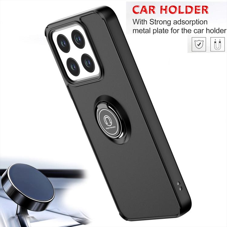 For ZTE Blade A35 / A55 Q Shadow 1 Series TPU + PC Phone Case with Ring