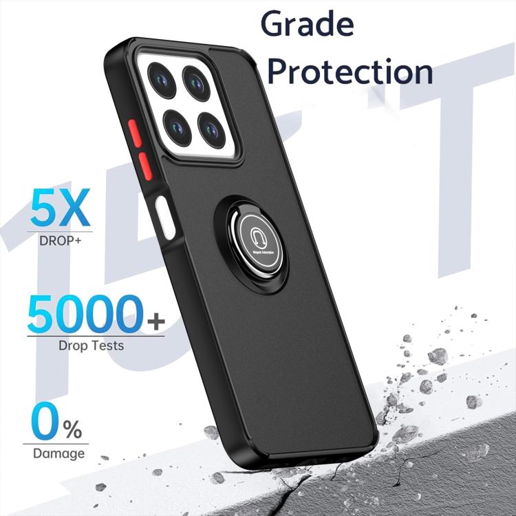 For ZTE Blade A35 / A55 Q Shadow 1 Series TPU + PC Phone Case with Ring