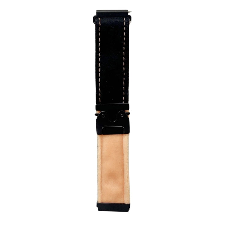 For Samsung Galaxy Watch 7 / 6 / 5 Snap Button Brushed Plush Watch Band