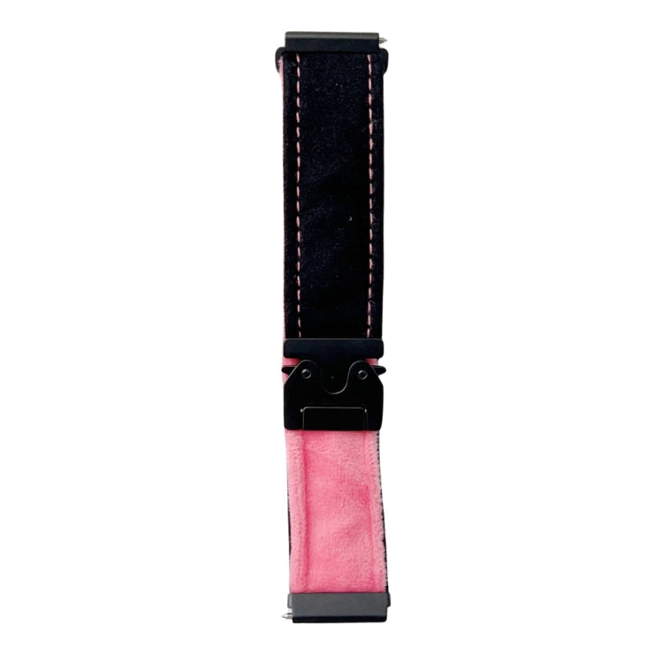 For Samsung Galaxy Watch 7 / 6 / 5 Snap Button Brushed Plush Watch Band