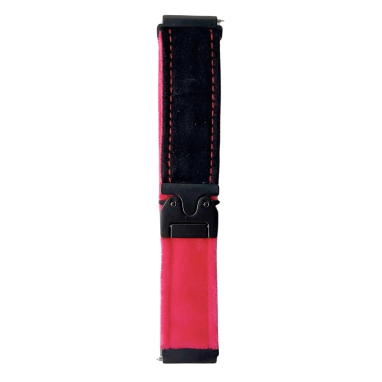 For Samsung Galaxy Watch 7 / 6 / 5 Snap Button Brushed Plush Watch Band