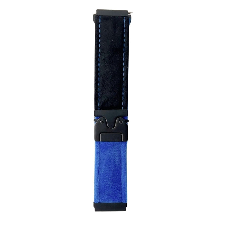 For Samsung Galaxy Watch 7 / 6 / 5 Snap Button Brushed Plush Watch Band