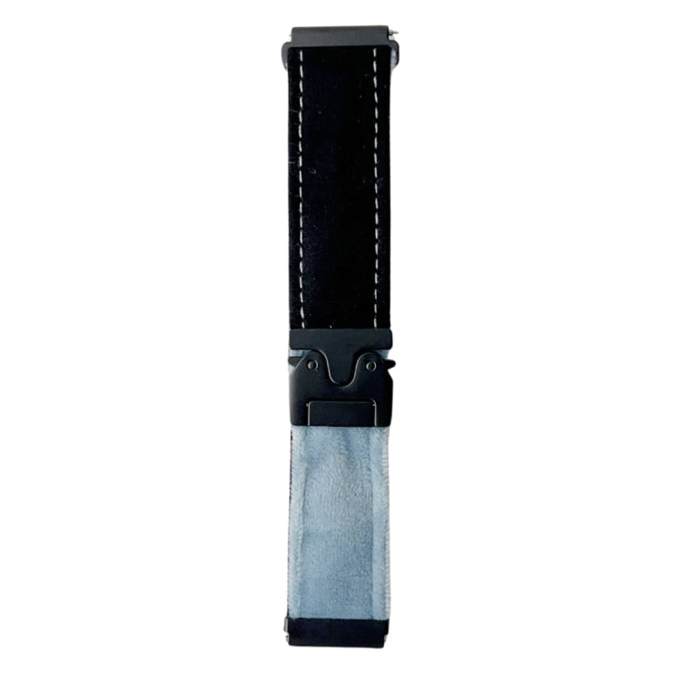 For Samsung Galaxy Watch 7 / 6 / 5 Snap Button Brushed Plush Watch Band
