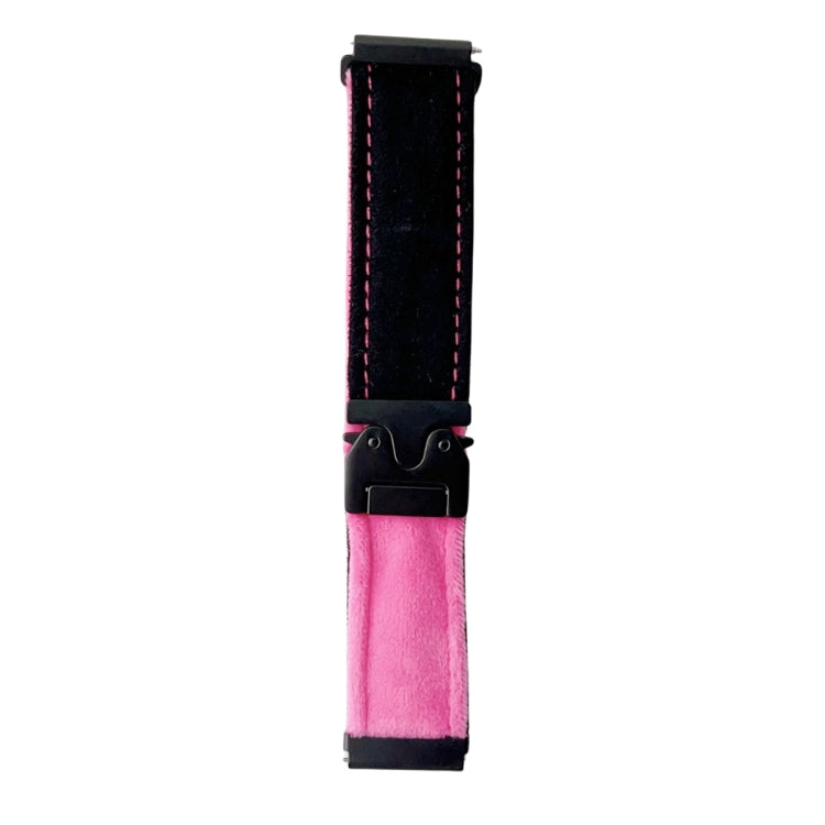 For Samsung Galaxy Watch 7 / 6 / 5 Snap Button Brushed Plush Watch Band