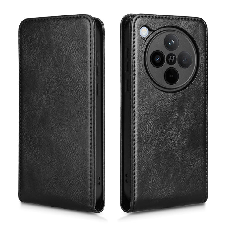 For OPPO Find X8 Magnetic Vertical Flip Leather Phone Case