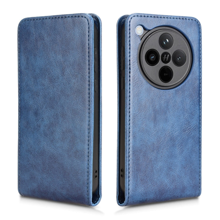 For OPPO Find X8 Magnetic Vertical Flip Leather Phone Case