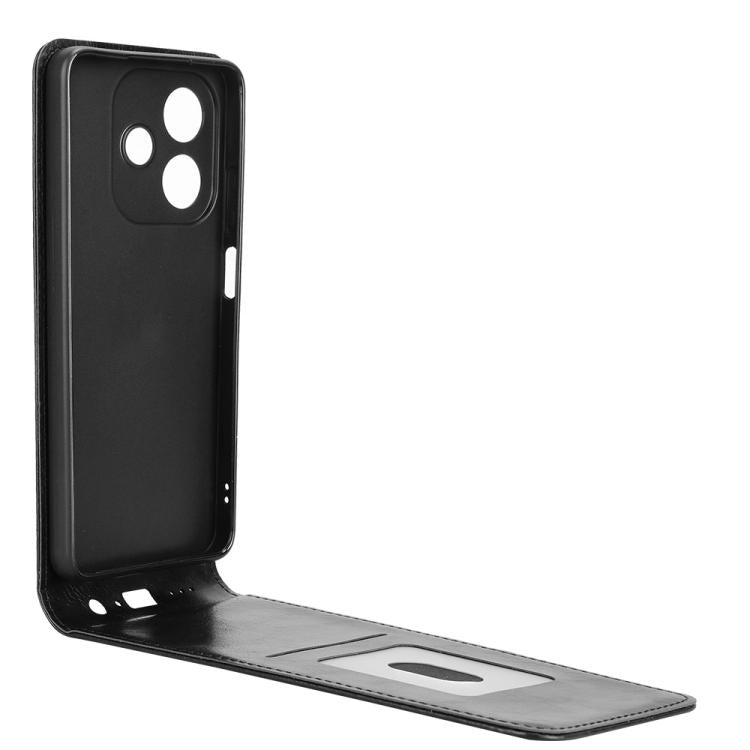 For OPPO A3X 5G India / A3X 4G Global Magnetic Vertical Flip Leather Phone Case