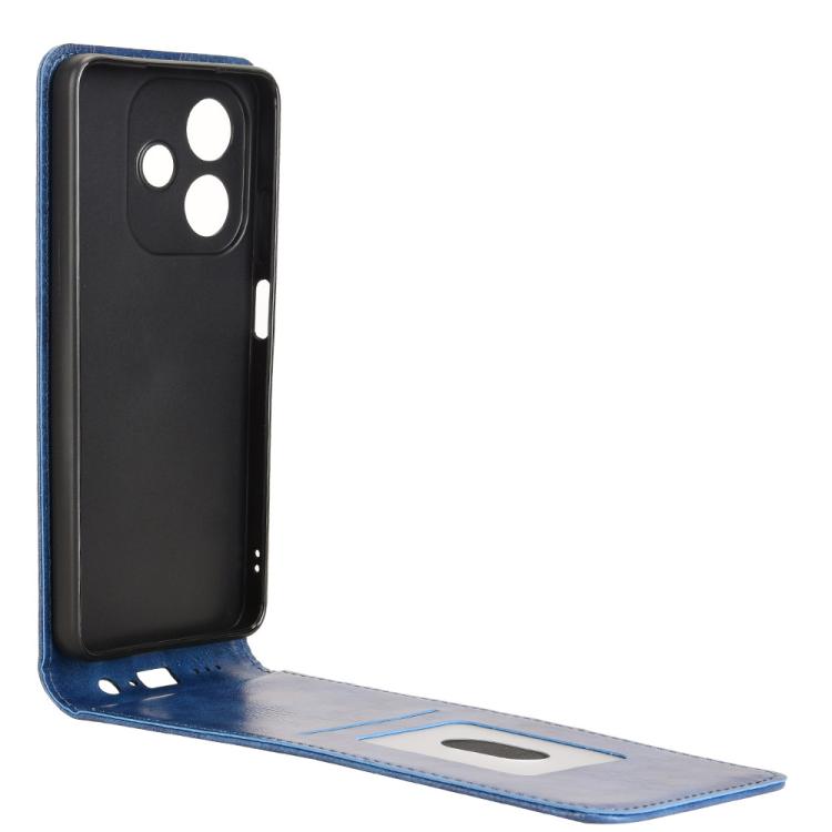 For OPPO A3X 5G India / A3X 4G Global Magnetic Vertical Flip Leather Phone Case