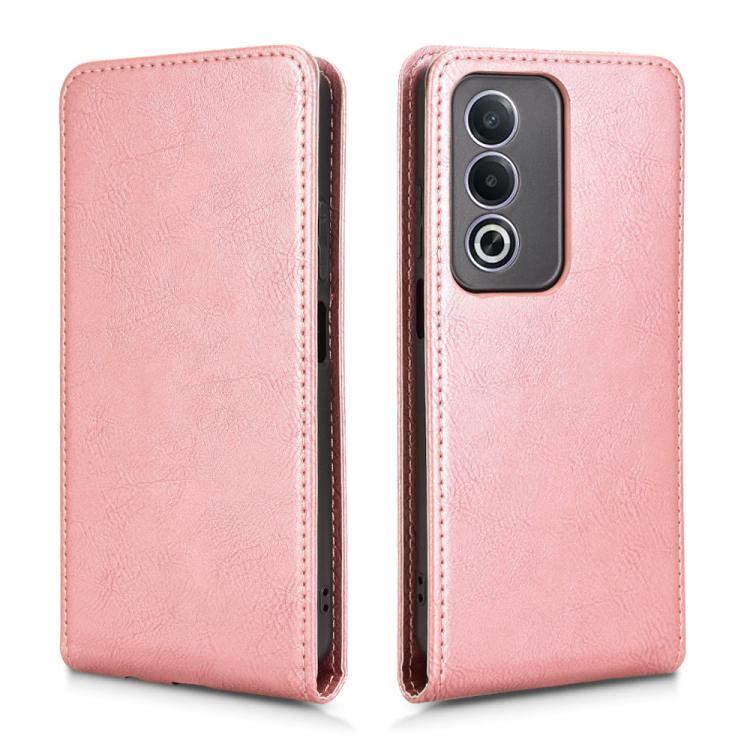For OPPO K12X / A3 Pro Global Magnetic Vertical Flip Leather Phone Case