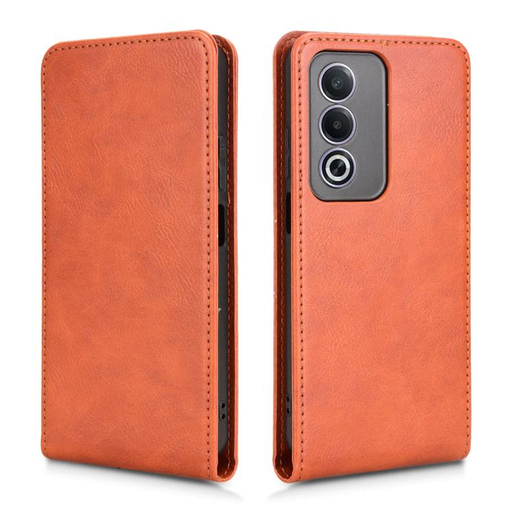 For OPPO K12X / A3 Pro Global Magnetic Vertical Flip Leather Phone Case