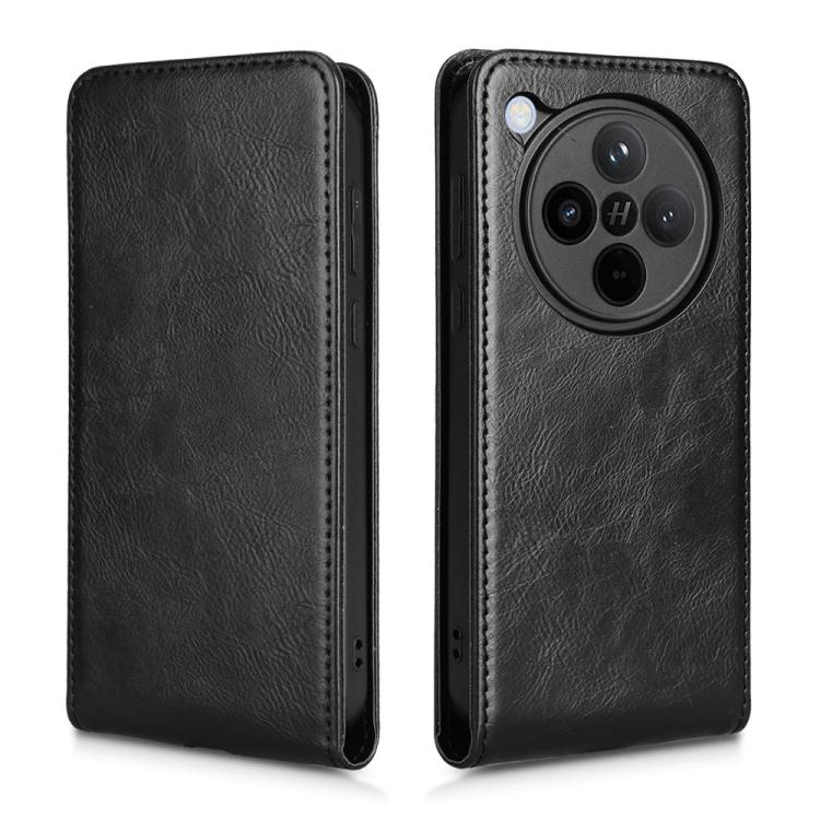For OPPO Find X8 Pro Magnetic Vertical Flip Leather Phone Case