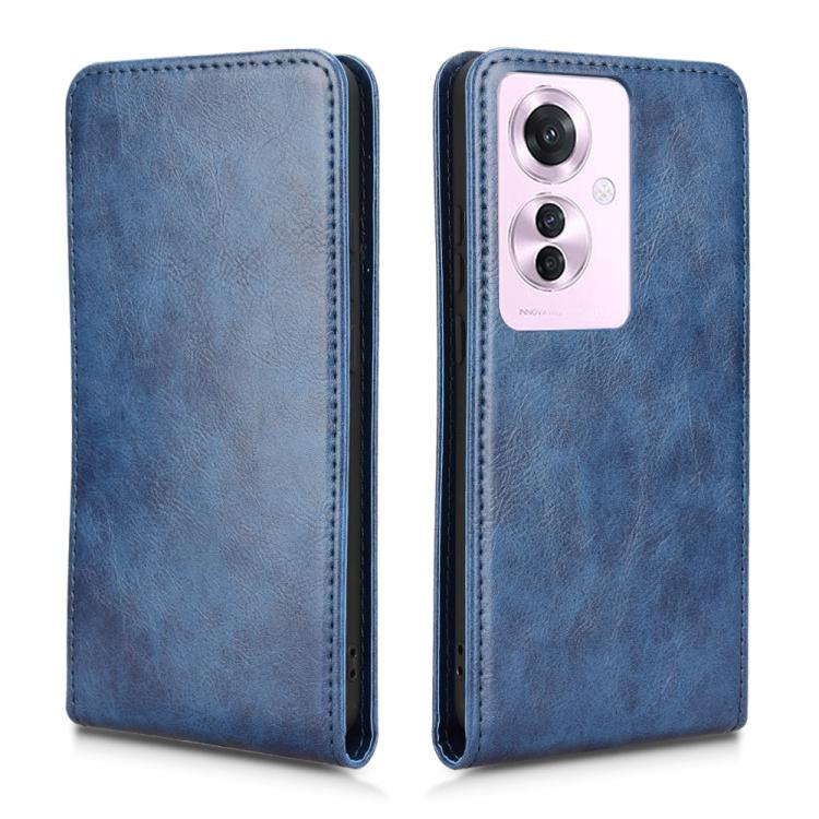 For OPPO Reno11 PJH110 Magnetic Vertical Flip Leather Phone Case