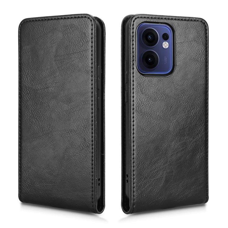 For OPPO Reno13 F 5G / 4G Magnetic Vertical Flip Leather Phone Case