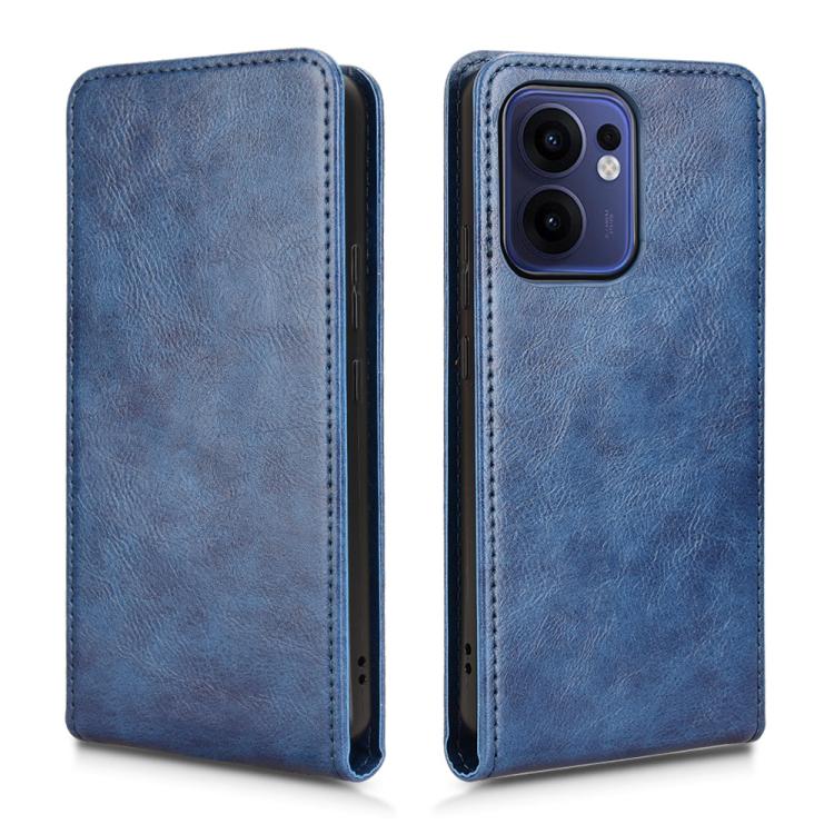 For OPPO Reno13 F 5G / 4G Magnetic Vertical Flip Leather Phone Case