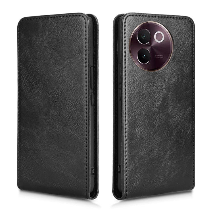 For vivo V30e 5G Global / V40 Lite 5G Magnetic Vertical Flip Leather Phone Case