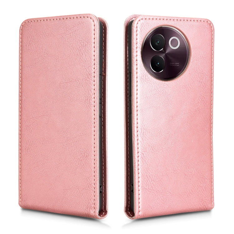For vivo V30e 5G Global / V40 Lite 5G Magnetic Vertical Flip Leather Phone Case