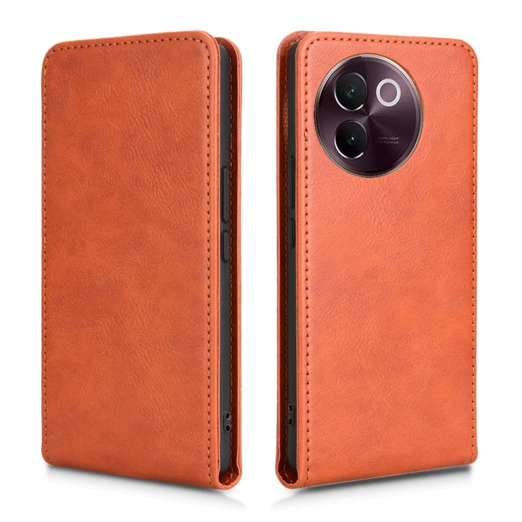 For vivo V30e 5G Global / V40 Lite 5G Magnetic Vertical Flip Leather Phone Case