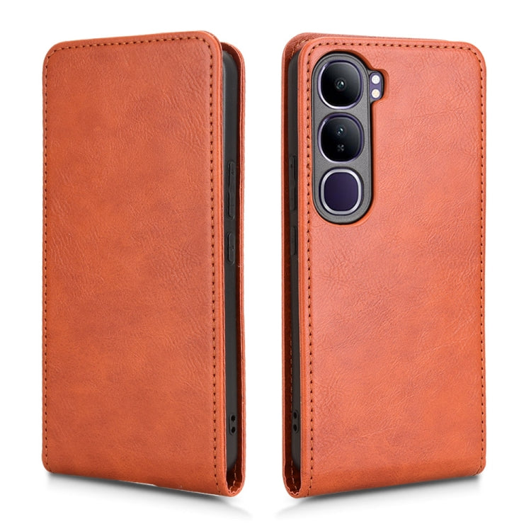 For vivo V40 Lite 5G / 4G IDN Magnetic Vertical Flip Leather Phone Case