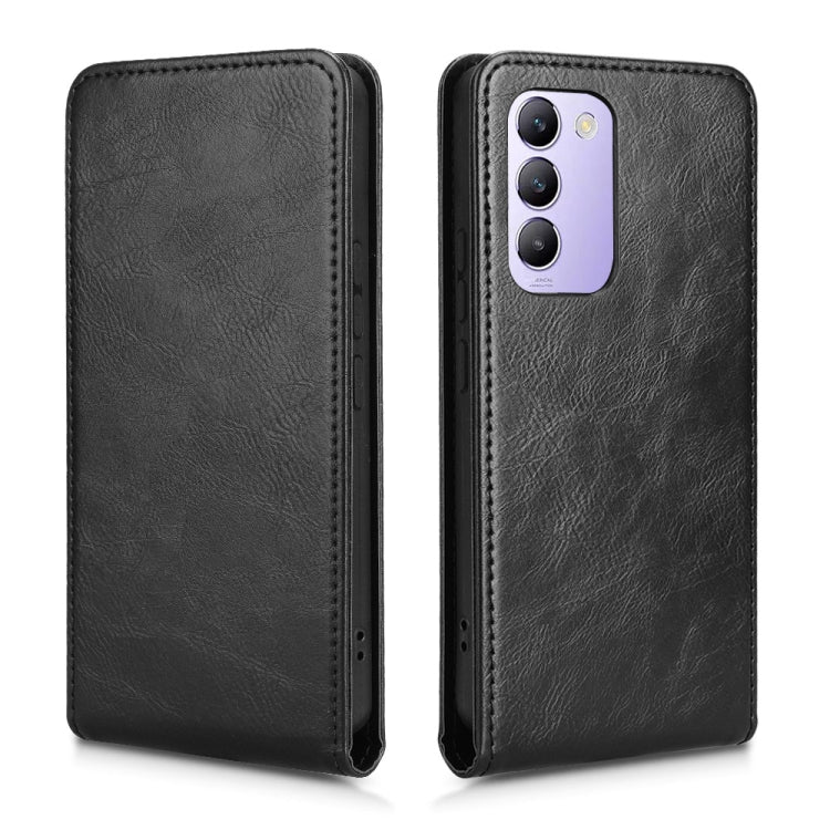 For vivo V40 SE 5G / Y100 5G IDN Magnetic Vertical Flip Leather Phone Case