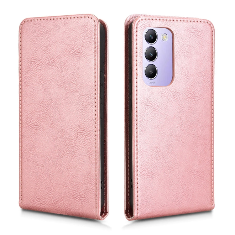 For vivo V40 SE 5G / Y100 5G IDN Magnetic Vertical Flip Leather Phone Case