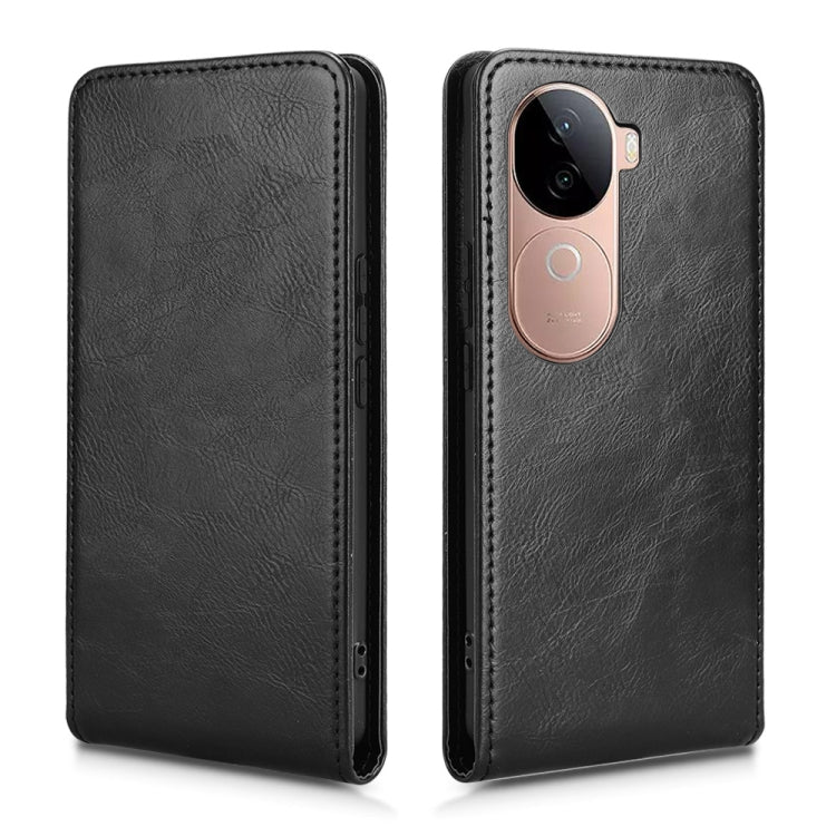 For vivo V40e / iQOO Z9s 5G Magnetic Vertical Flip Leather Phone Case