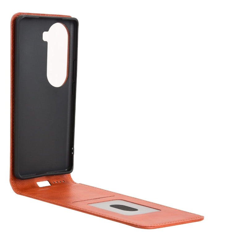For vivo V40e / iQOO Z9s 5G Magnetic Vertical Flip Leather Phone Case