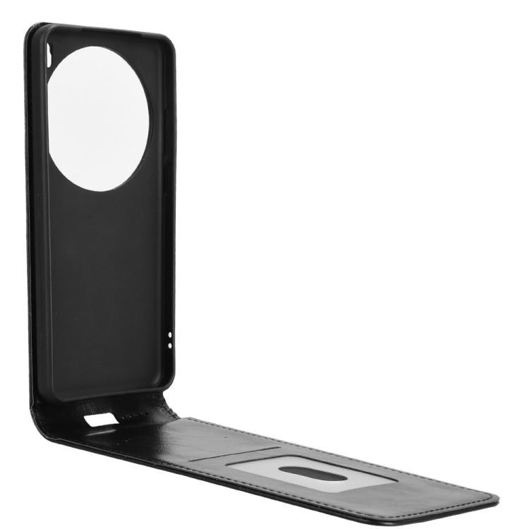 For vivo X200 Pro 5G Magnetic Vertical Flip Leather Phone Case