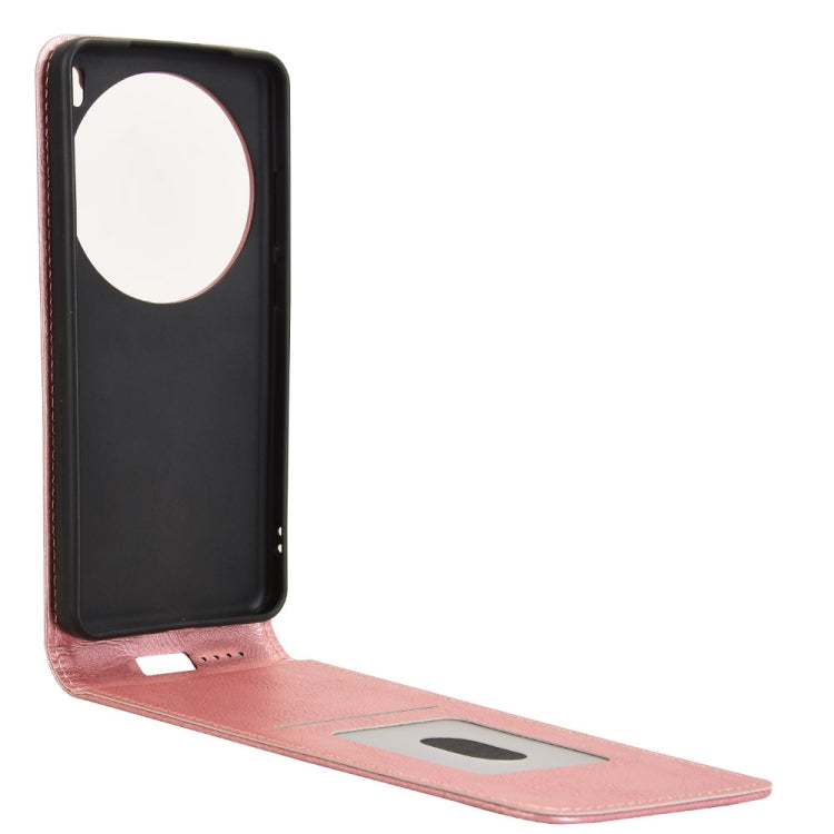 For vivo X200 Pro 5G Magnetic Vertical Flip Leather Phone Case
