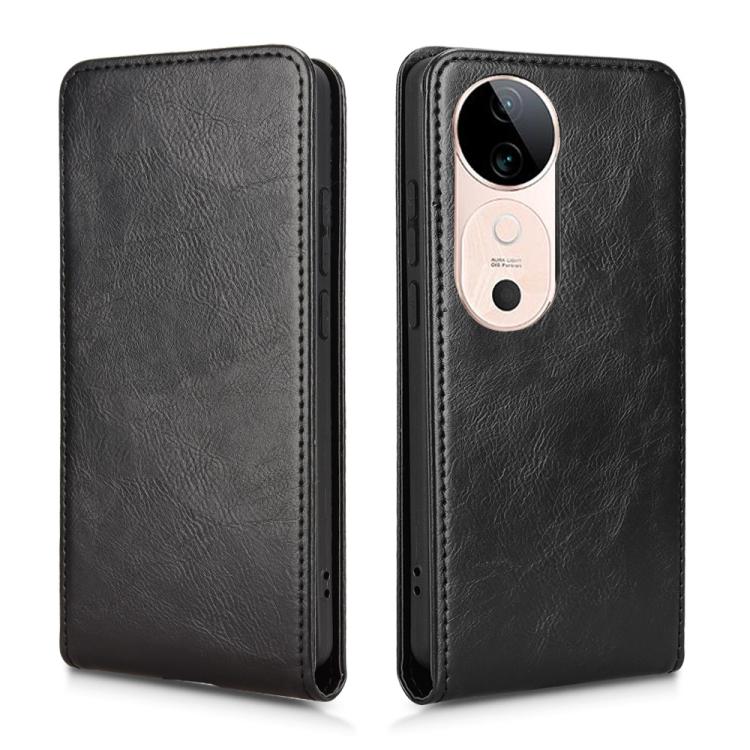 For vivo S19 5G Magnetic Vertical Flip Leather Phone Case